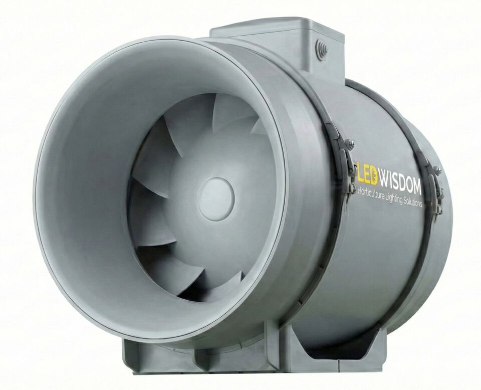 LEDWisdom Silent Grow Fan Mini 100mm - 190/245 m³/h Hız Ayarlı Sessiz Çıkış Fanı