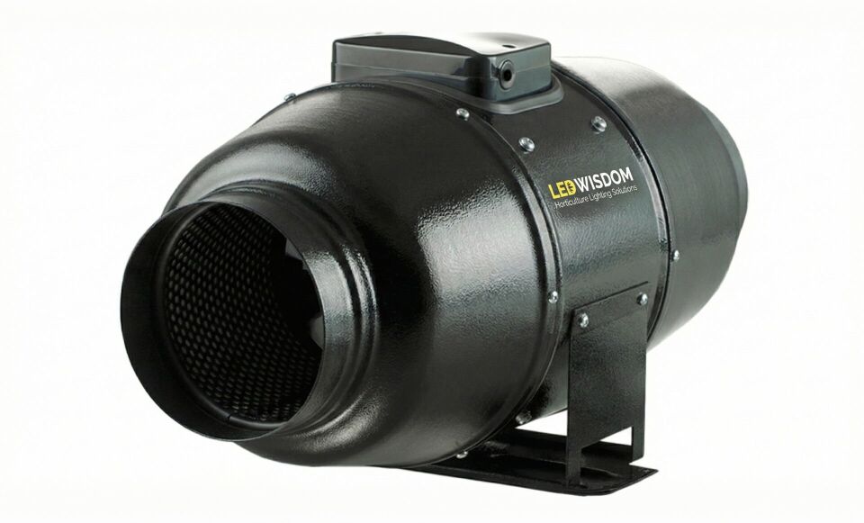 LEDWisdom Silent Grow Fan 200mm - 1020 m³/h (2 Kademeli Hız Ayarlı Endüstriyel Sessiz Fan)