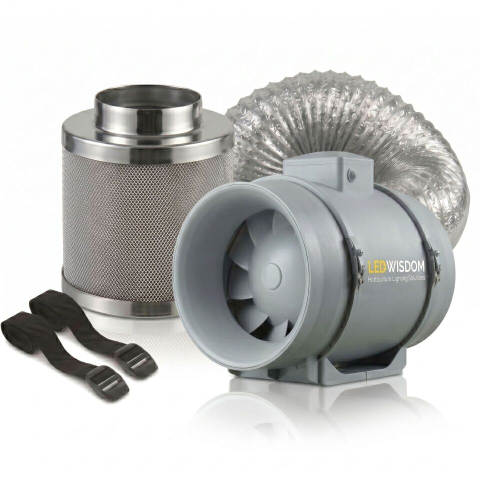 FiltreKarbon 190 m³/h Karbon Filtre ve Sessiz Fan Seti - 100mm
